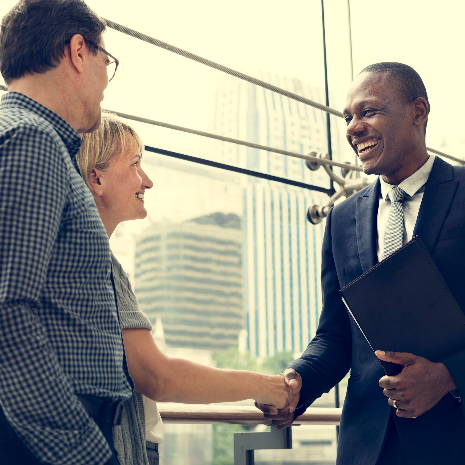 Business Discussion Talking Deal Concept